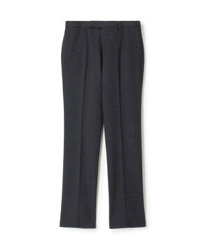 ウールコットン ダブルジャガード ノープリーツシャーリングパンツ