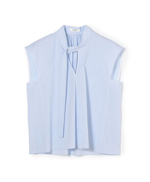 【WEB先行予約】コットンブロード タイブラウス