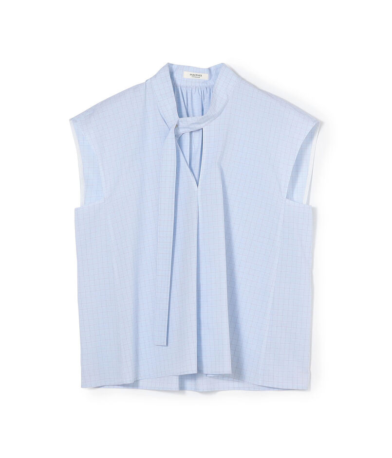 【WEB先行予約】コットンブロード タイブラウス