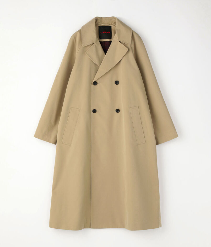 CABaN コットンポリエステルシャンブレー オーバーサイズトレンチコート