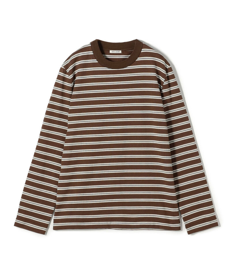 edition pourell コンパクトコットン ボーダープルオーバー