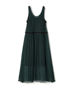 シルク楊柳 ロングワンピース