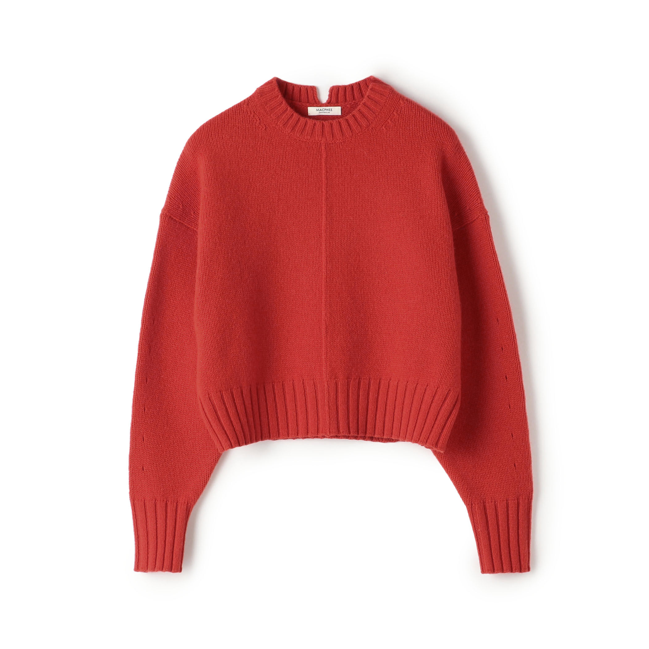 トゥモローランドMACPHEEラムウールカシミヤクルーネックニット ラムカシミヤ クルーネックプルオーバー（ニット/セーター