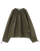 CECILIE BAHNSEN BRODY TOP ナイロン ギャザーブラウス