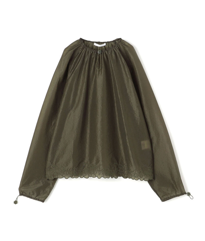 CECILIE BAHNSEN BRODY TOP ナイロン ギャザーブラウス