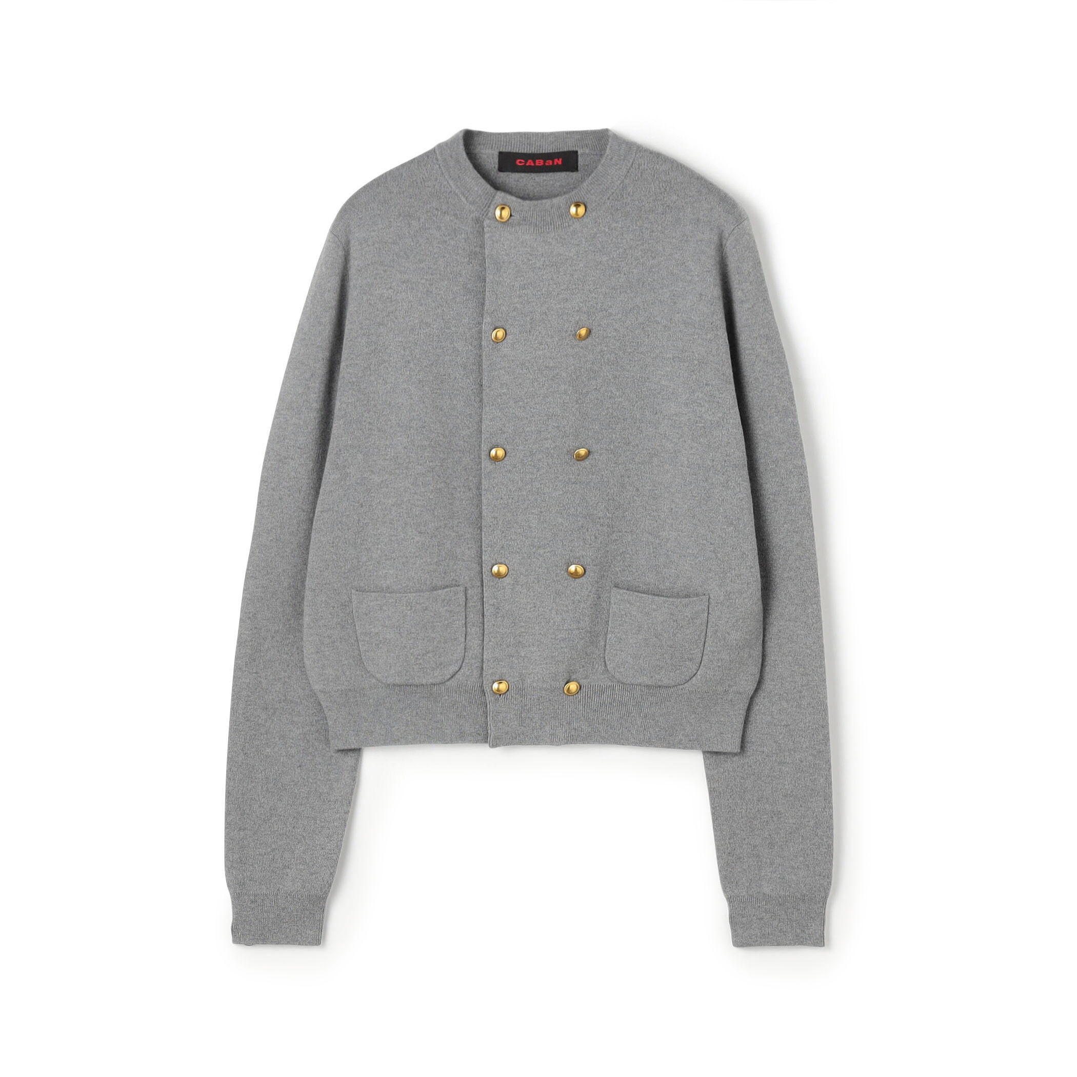 CABaN コットンカシミヤ クルーネックカーディガン