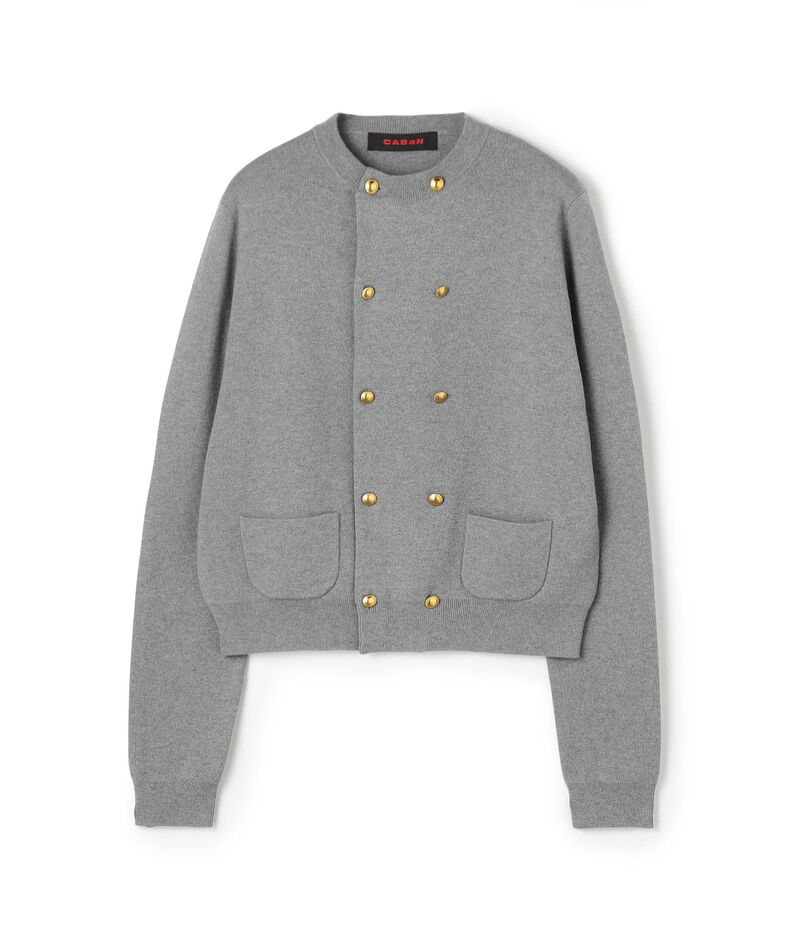 CABaN コットンカシミヤ ダブルボタンカーディガン