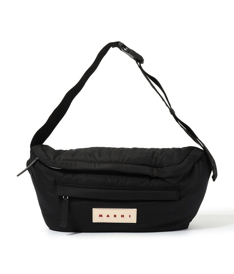 MARNI WAIST ブラックPuff ボディバッグ