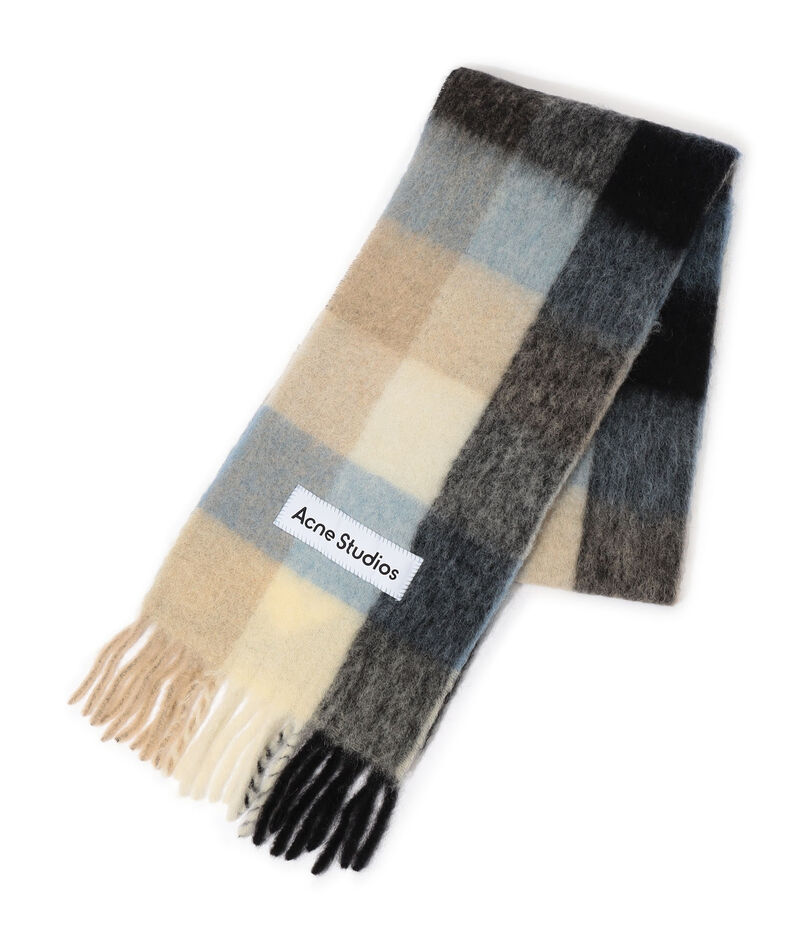 Acne Studios モヘヤチェックスカーフ