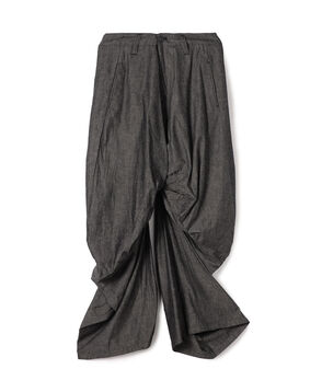 FUMITO GANRYU Draped chambray pants