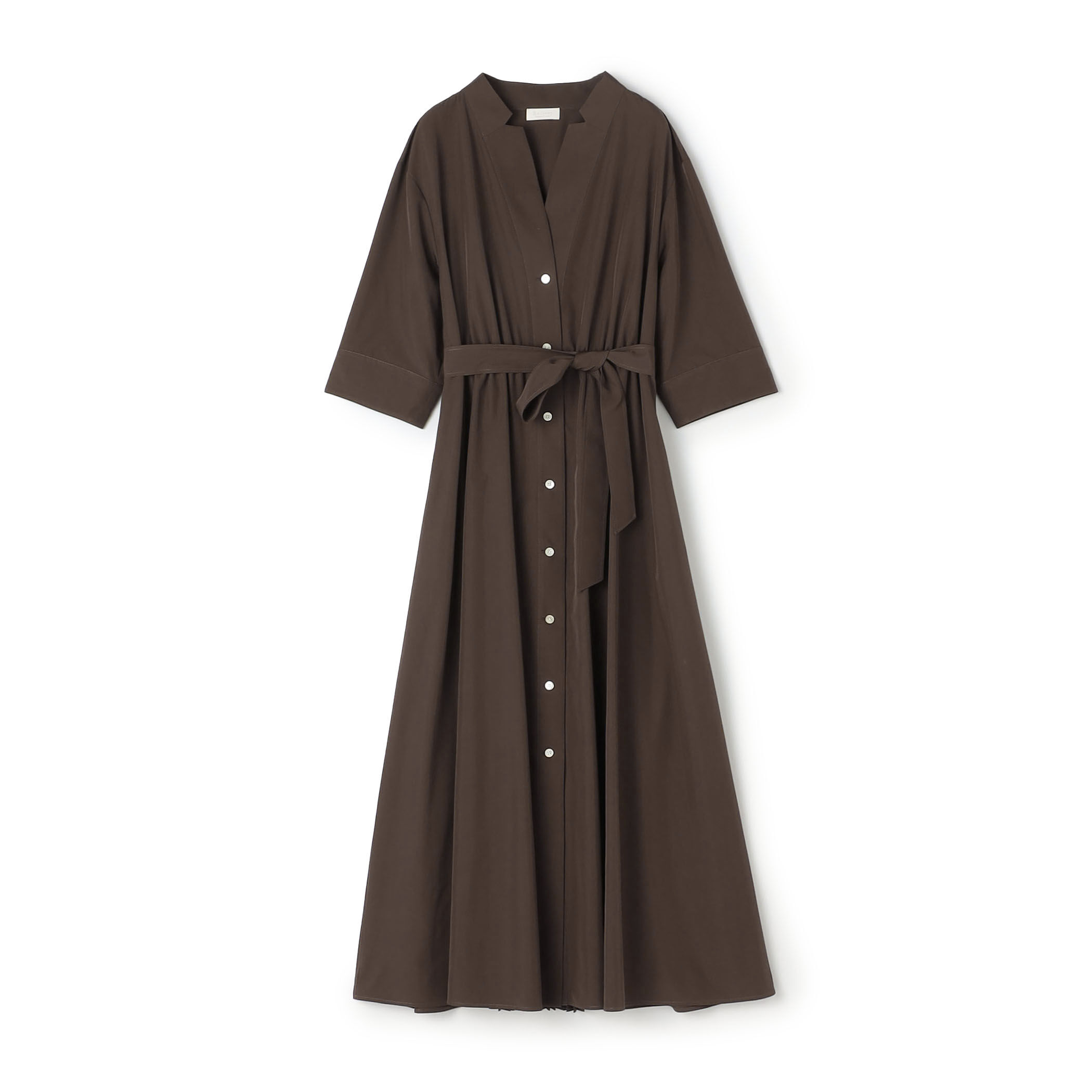 極美品 Ballsay 23SS スパンブロード バックプリーツシャツワンピース スパンブロード シャツワンピース｜トゥモローランド 公式通販