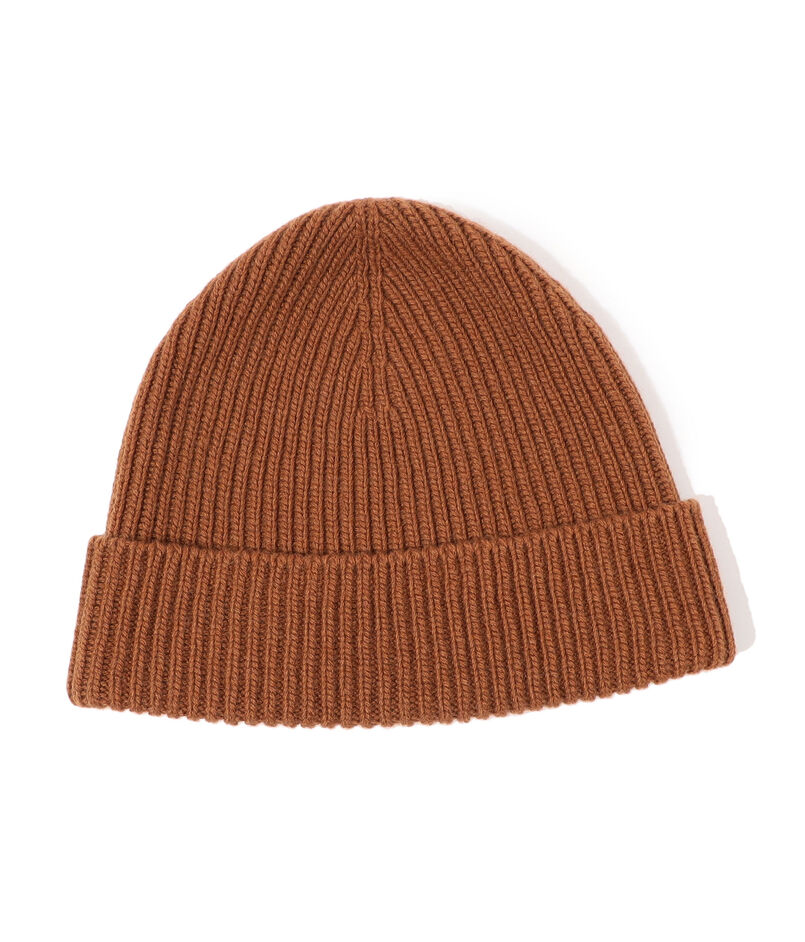 Johnstons of Elgin カシミヤ リブニットキャップ