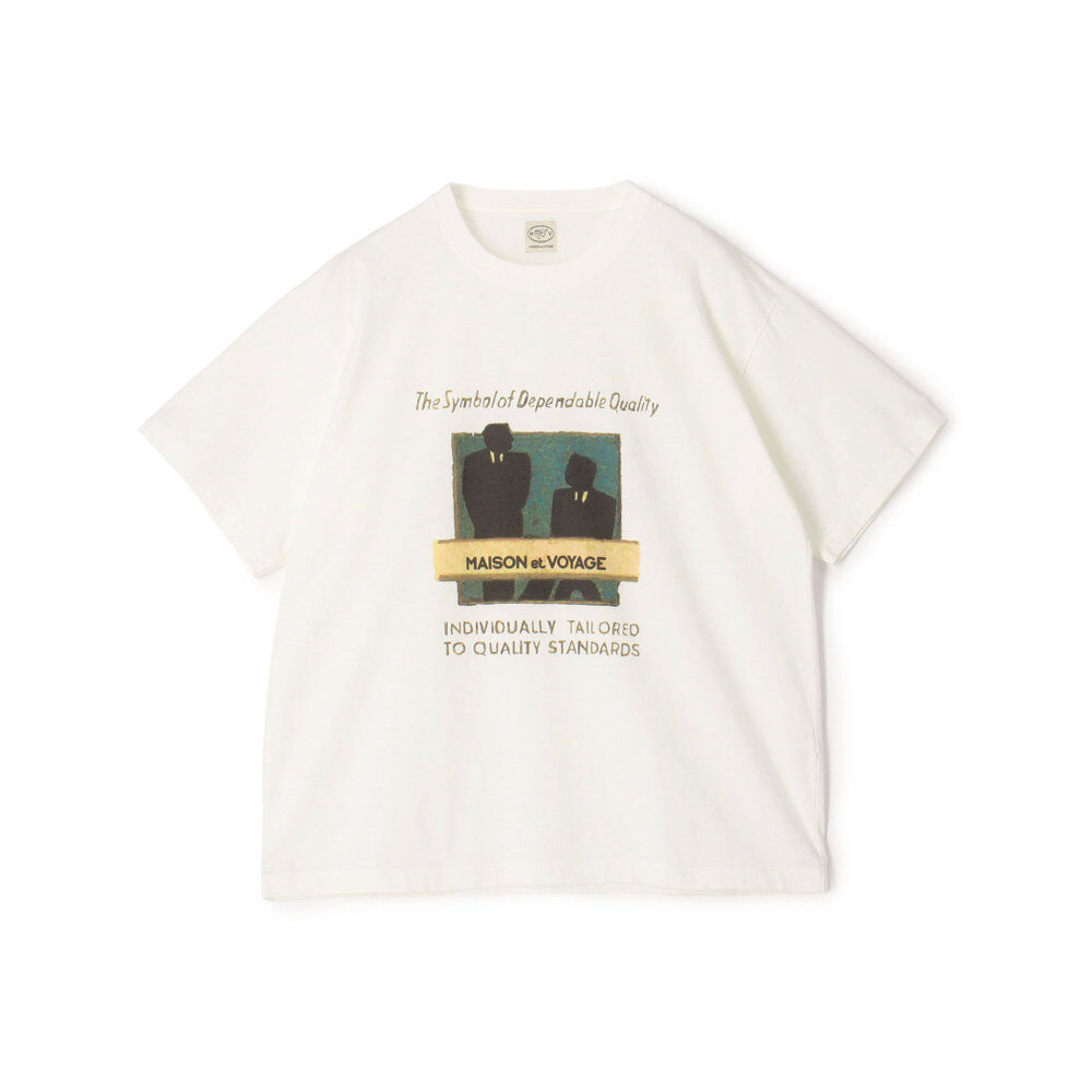 ◆VETEMENTS◆ Be YourselfプリントコットンTシャツ MAISON et VOYAGE コットン プリントTシャツ|トゥモローランド