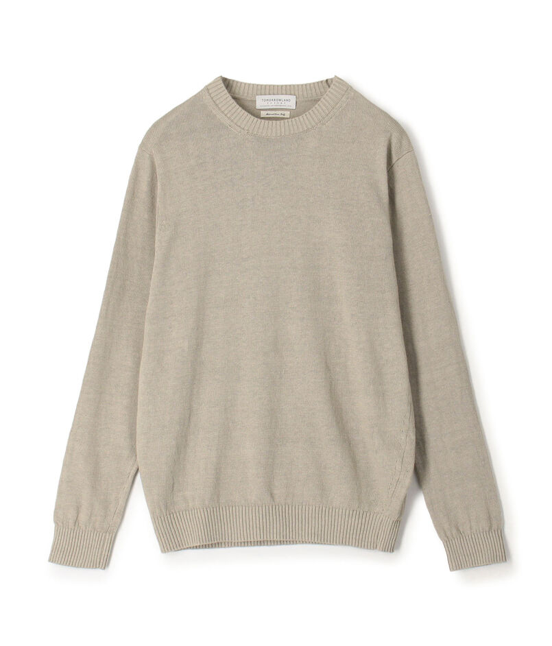 TOMORROWLAND tricot リネンクルーネック プルオーバーニット