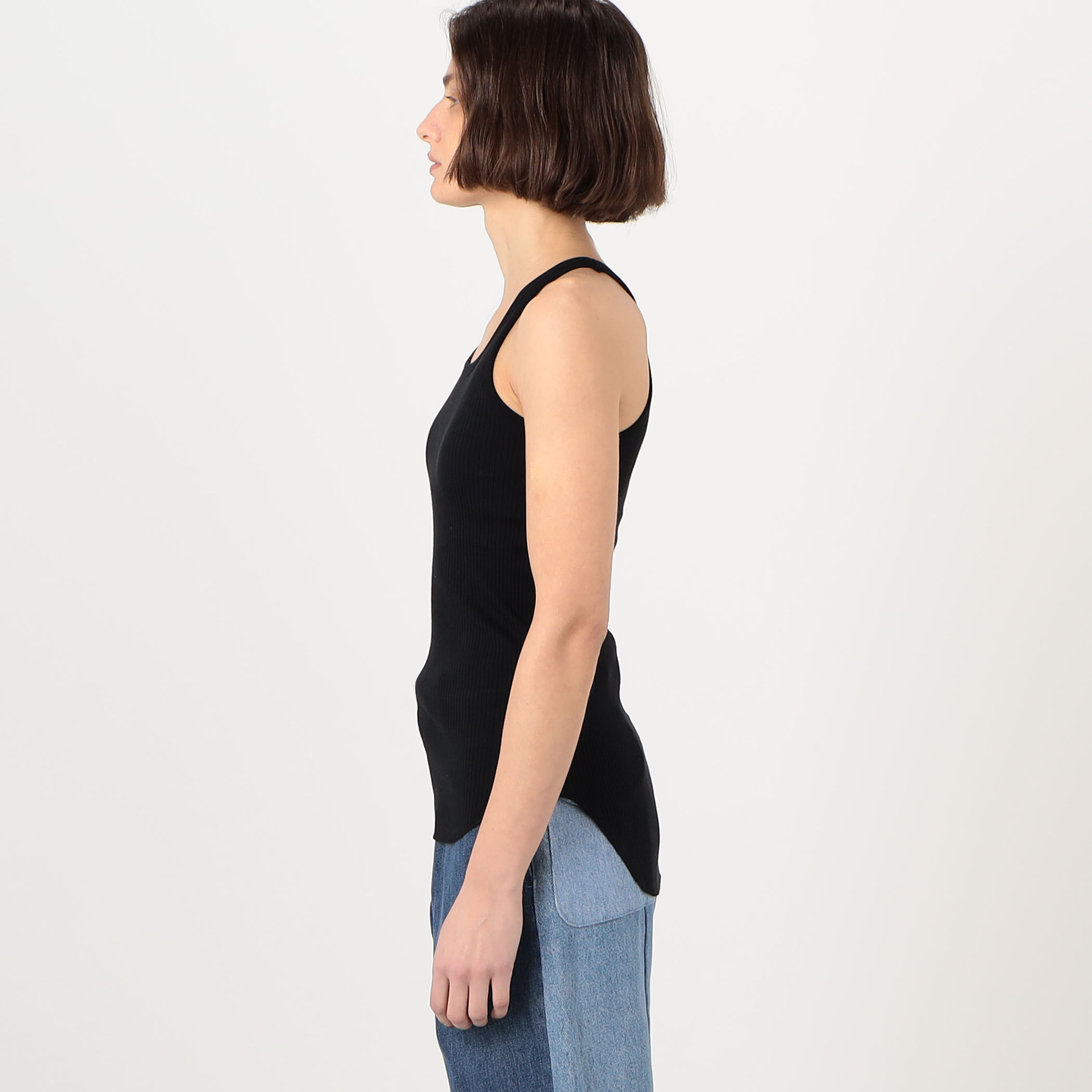 HAKUJI コットン アシンメトリータンクトップ｜トゥモローランド 公式通販