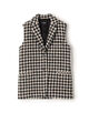 ROCHAS TWO BUTTON チェックジレ