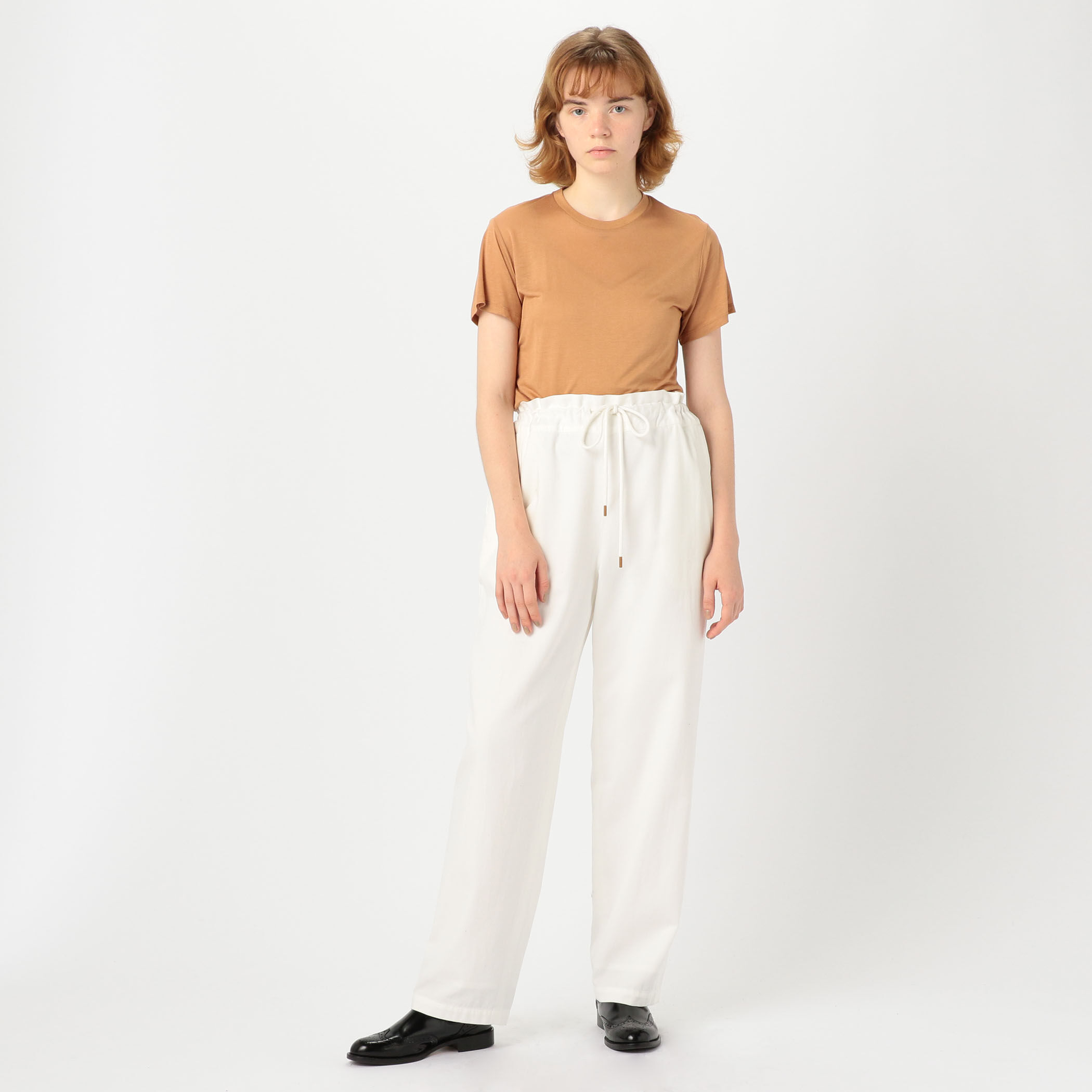 ベースレンジ　BASE RANGE バンブー クルーネックプルオーバー　キャメル BASE RANGE バンブー クルーネックプルオーバー （Tシャツ