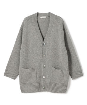 ファインウール Vネックカーディガン