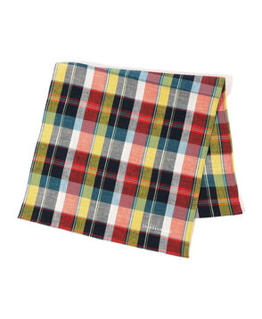 TOMORROWLAND コットンリネン チェックハンカチ