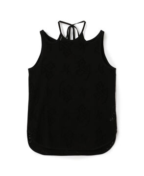 Mame Kurogouchi Eyelet Jersey Jacquard Sleeveless Top