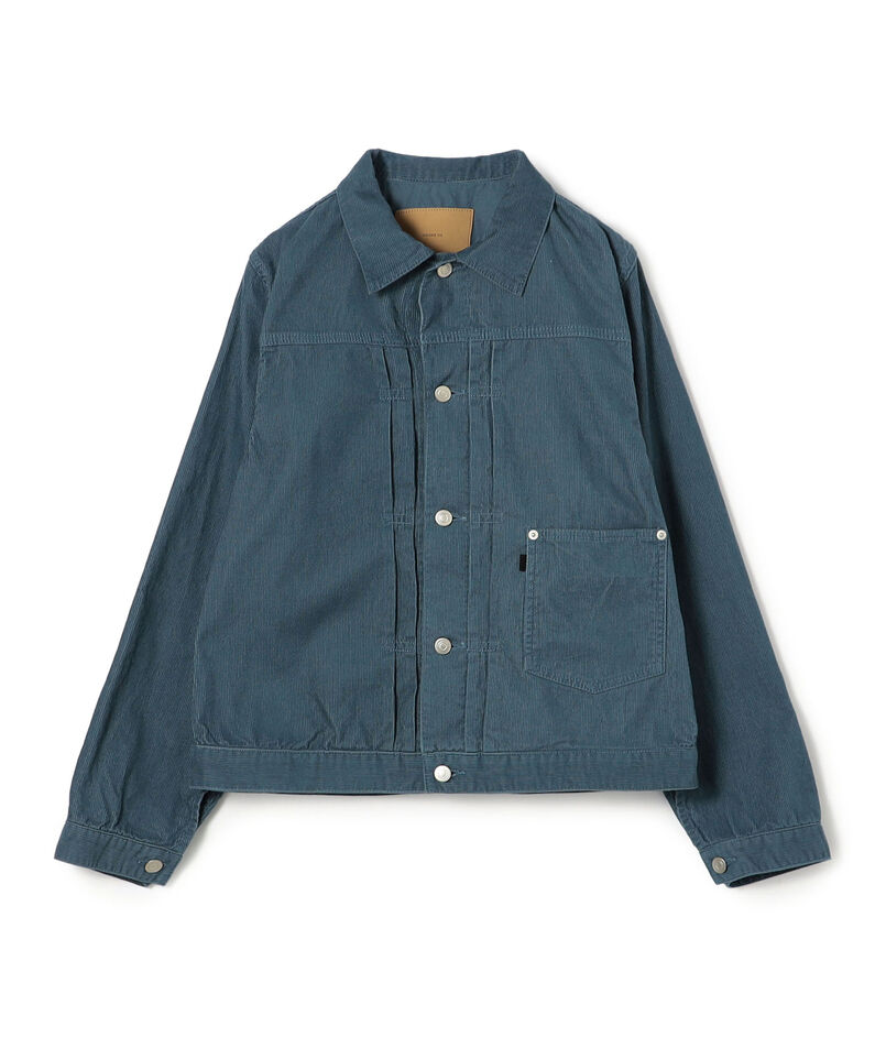 ライトコーデュロイ プリーテッドジャケット