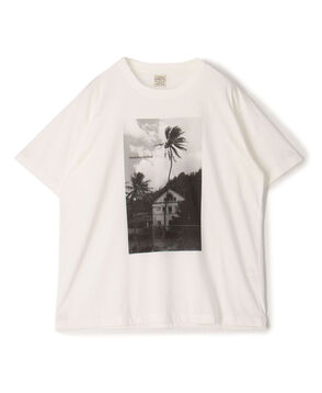 MAISON et VOYAGE コットン プリントTシャツ