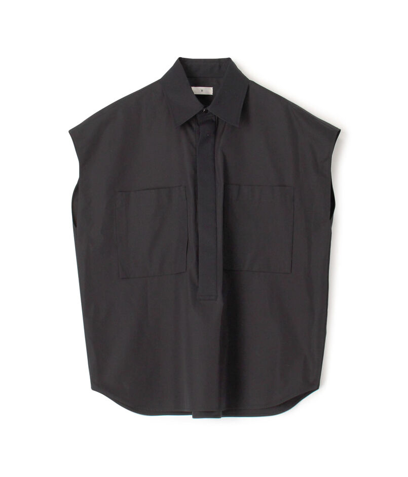 コットンピケコンビ ノースリーブシャツ