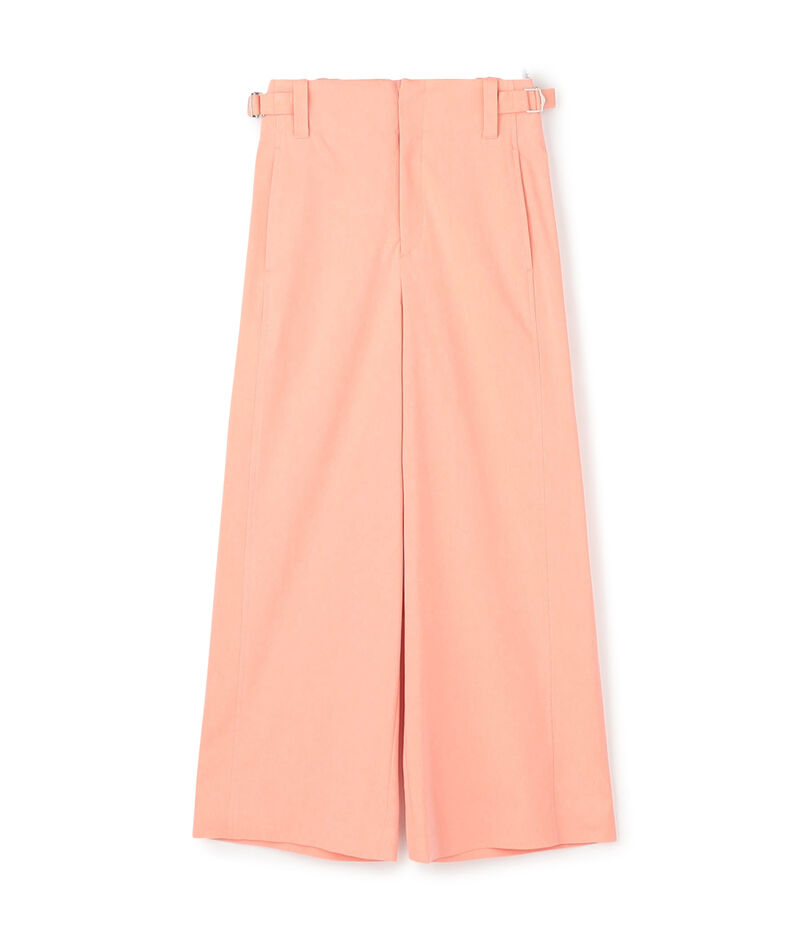 ナチュラルスラブストレッチ セミワイドパンツ