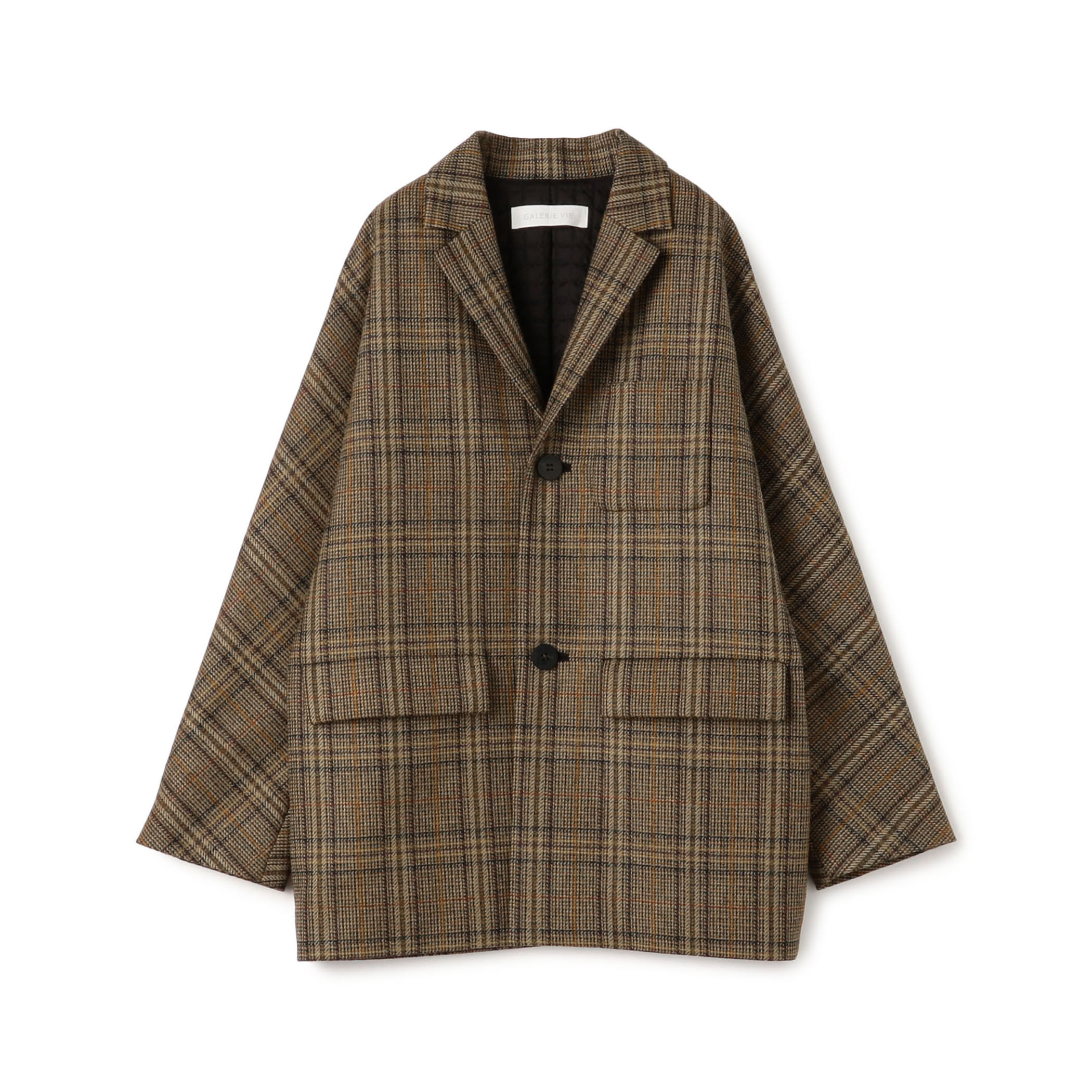 チェビオットツイード ドルマンスリーブコート｜トゥモローランド 公式通販