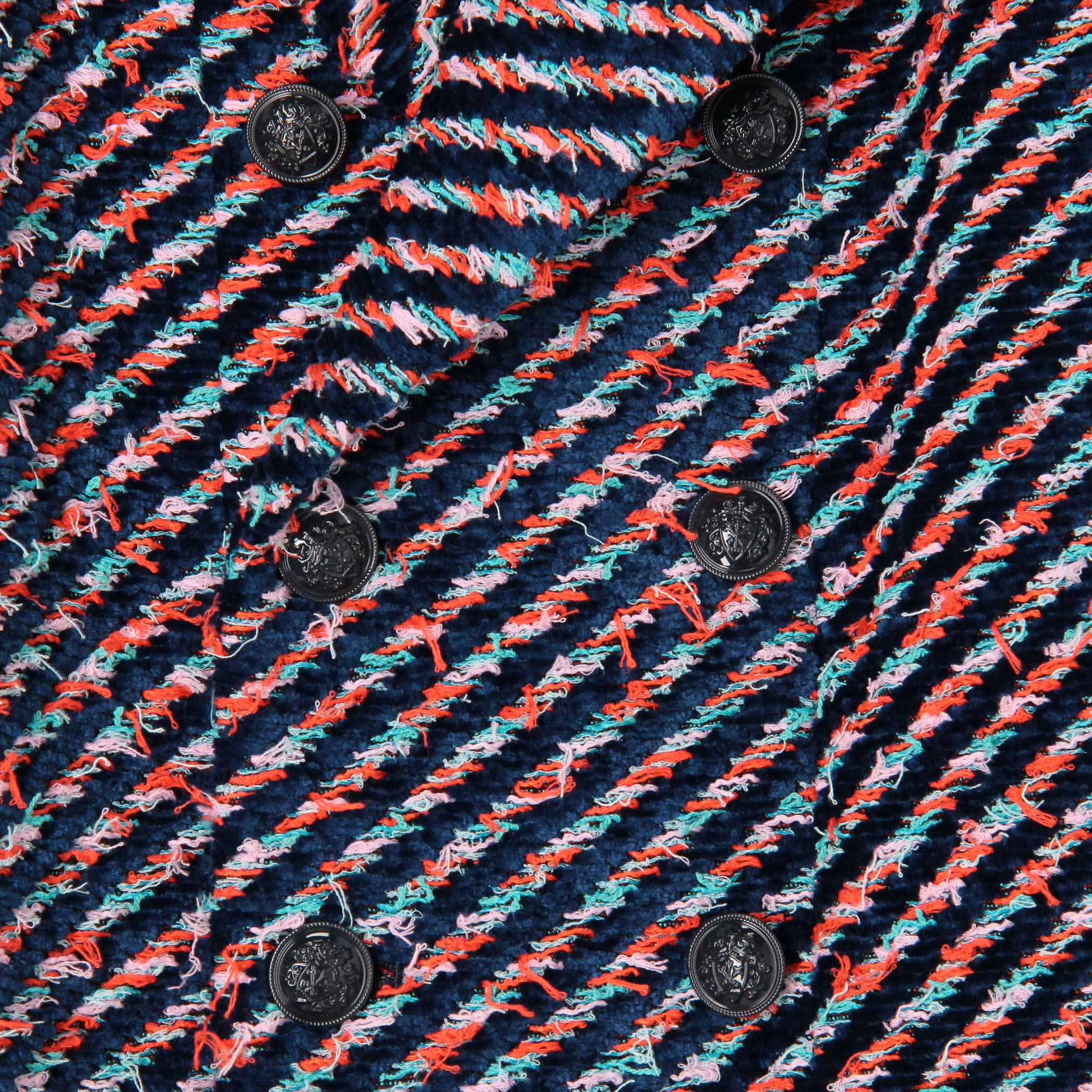 blank　グレーツイード ダブルブレストコート　サイズ0 モールツイード ダブルブレストコート｜トゥモローランド 公式通販