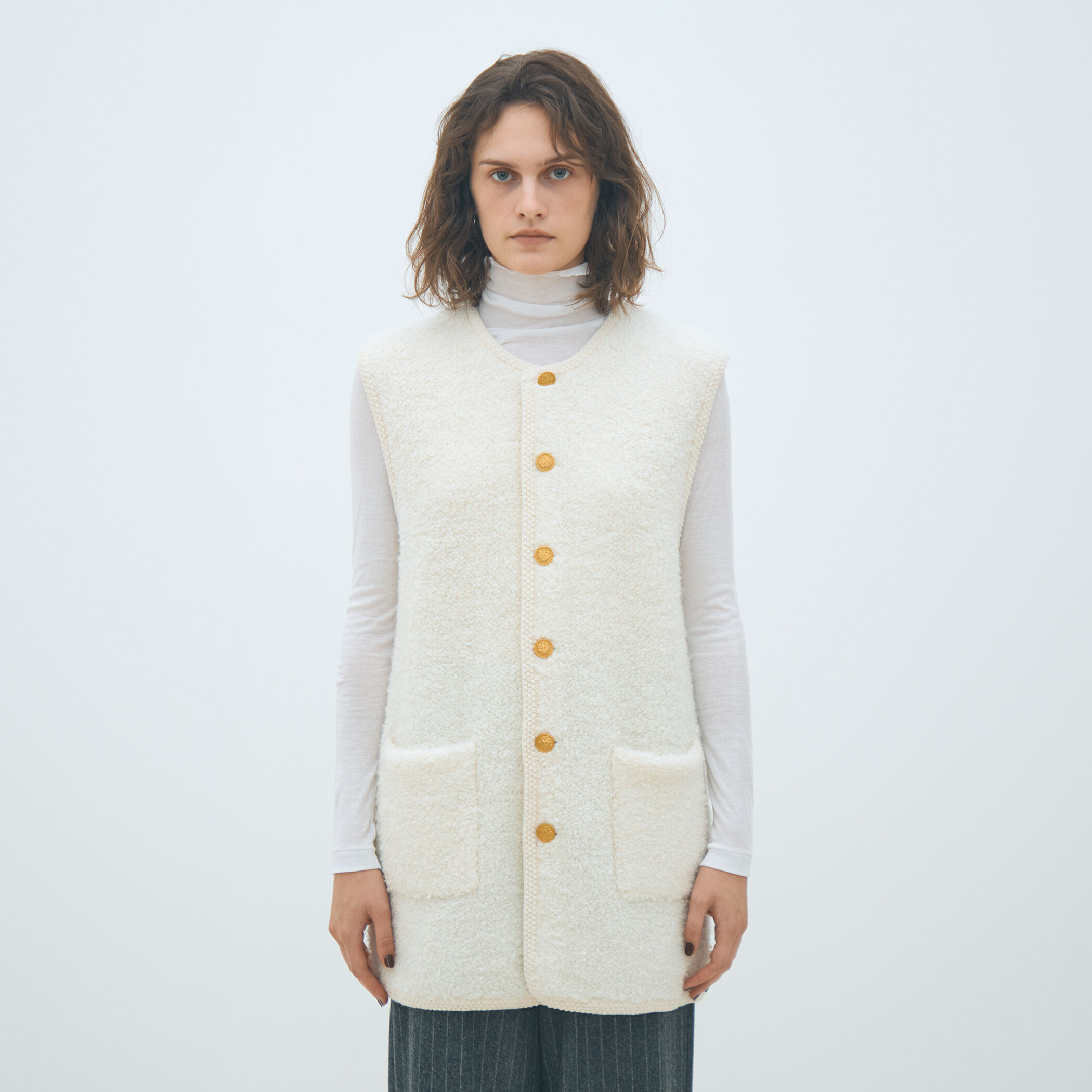 更に週末まで限定価格　MACPHEE ムートン ロングジレ ムートン ロングジレ｜トゥモローランド 公式通販