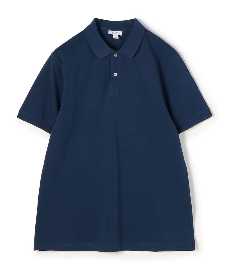 SUNSPELコットン ピケポロシャツ