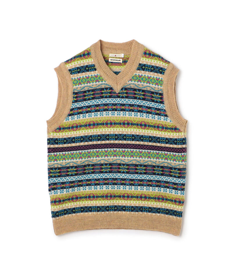 【別注】Redeux FAIR ISLE VEST フェアアイル ニットベスト