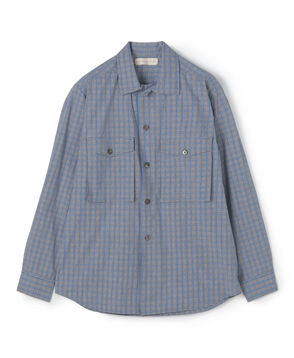 JAN MACHENHAUER Ziggy Shirt コットンダブルポケット チェックシャツ