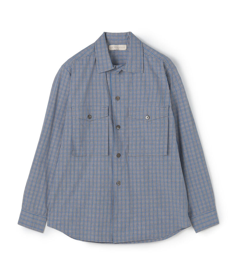 JAN MACHENHAUER Ziggy Shirt コットンダブルポケット チェックシャツ