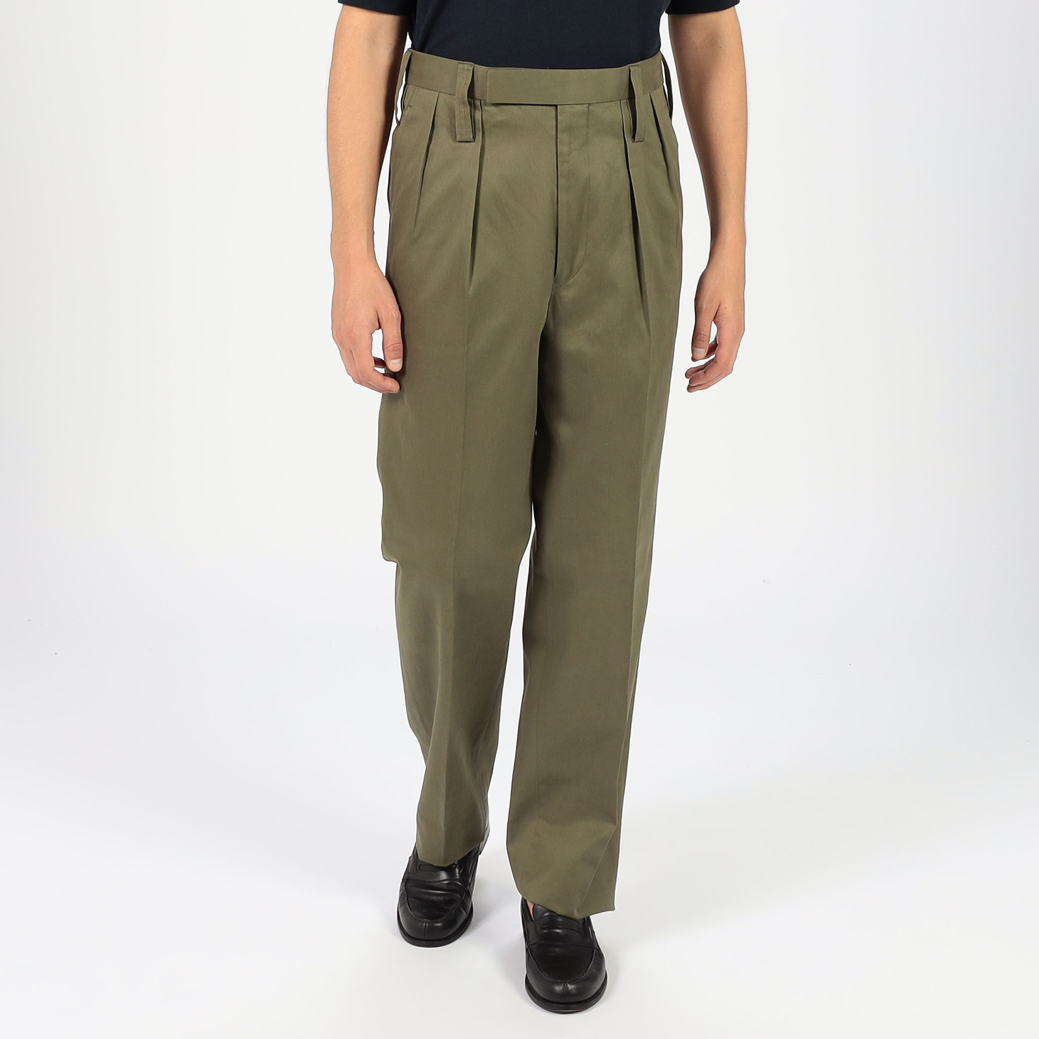 FUMIYA HIRANO DAVIS コットンツイル ワイドストレートトラウザーズ