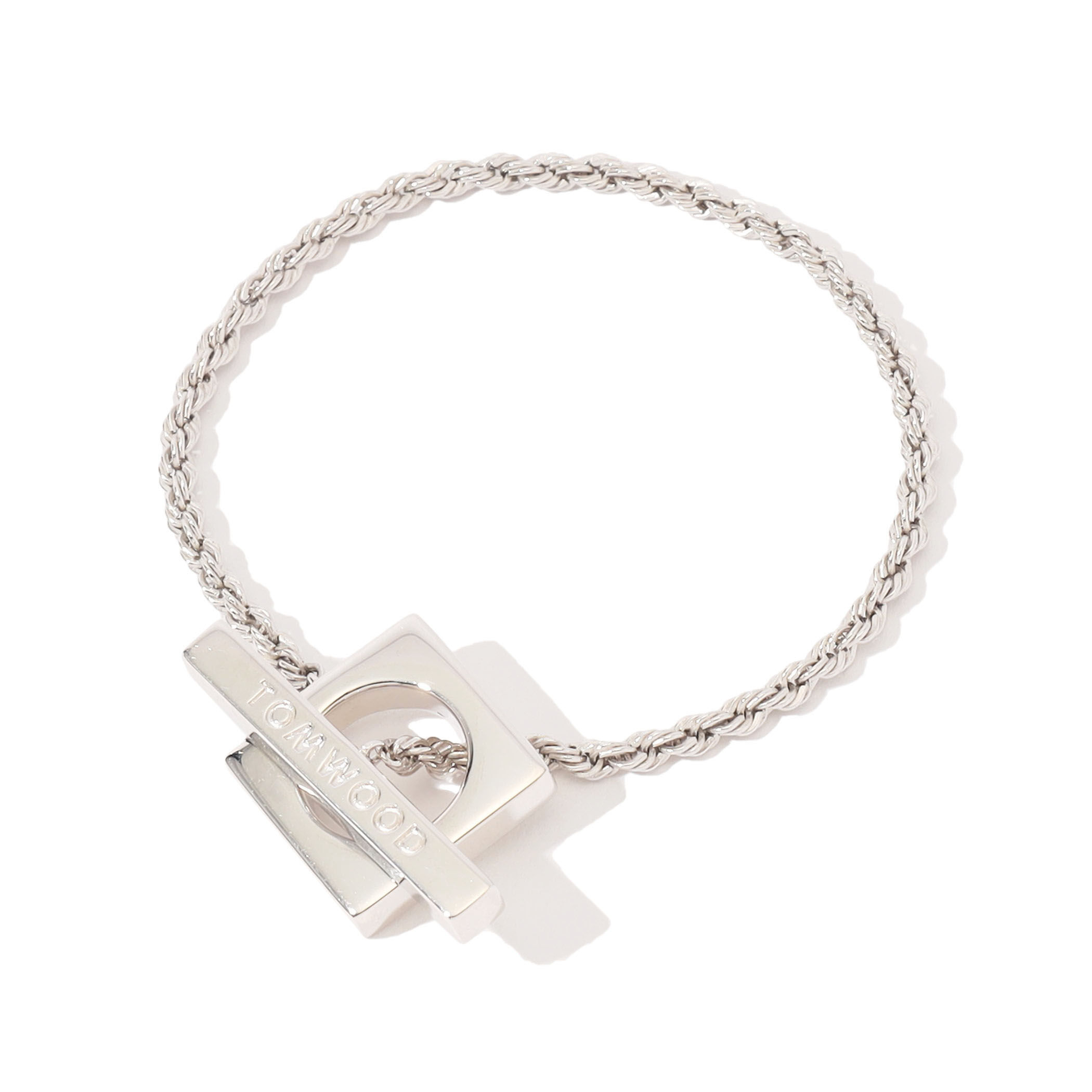 ぽ*ん様 Tom Wood 新品 Large Square Bracelet ブ Square Rope Bracelet - Tom Wood Project Official Online Store