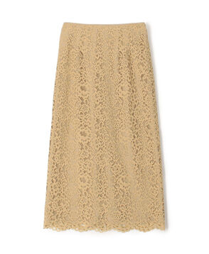 フラワーコードレース ペンシルタイトスカート