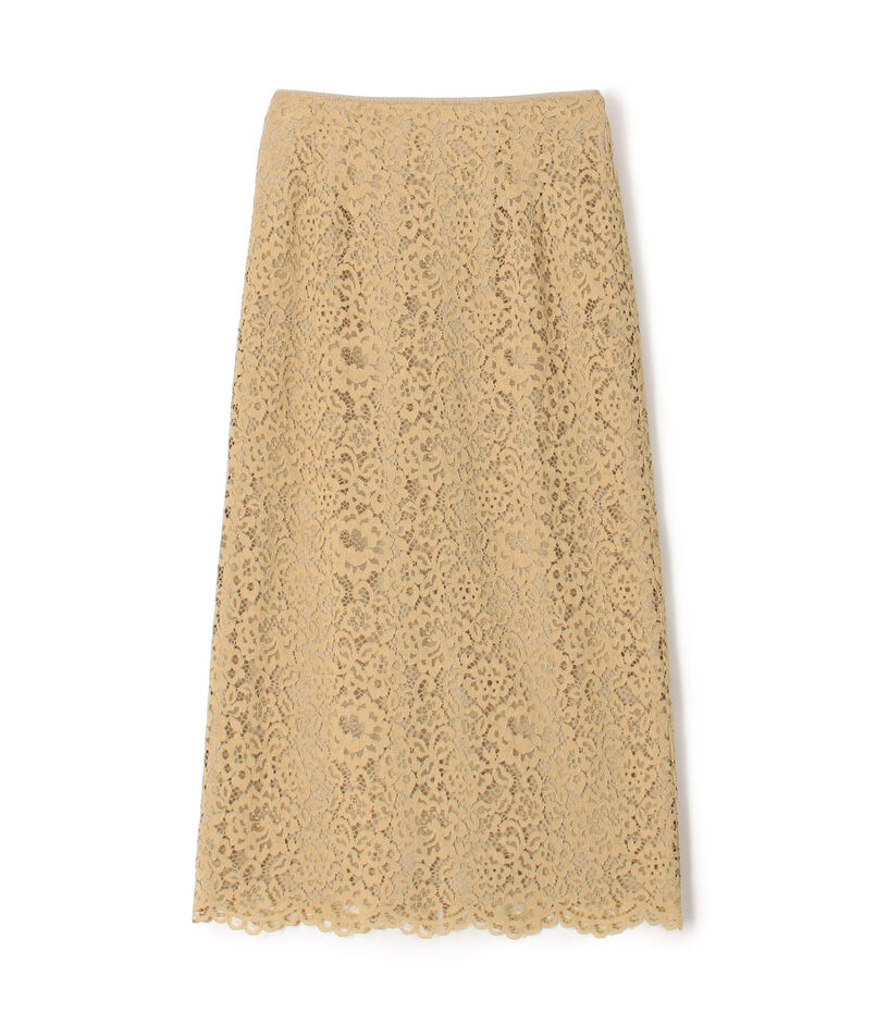 フラワーコードレース ペンシルタイトスカート