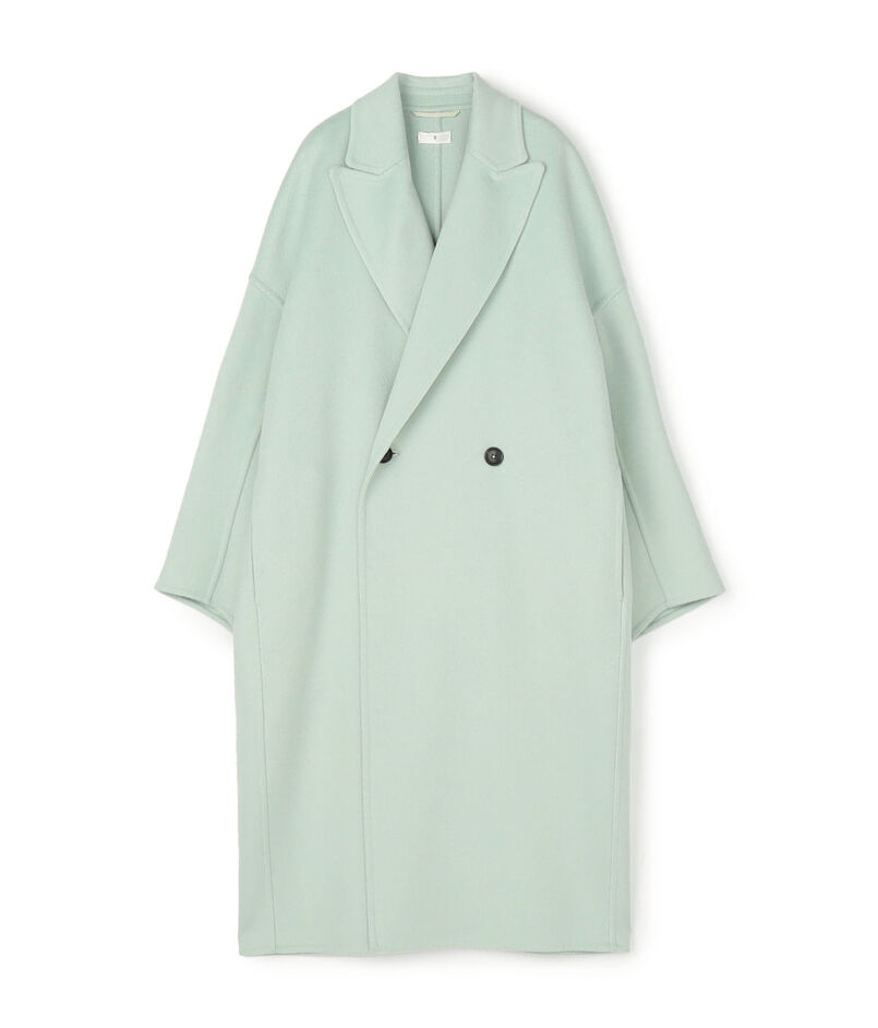 ウールカシミヤダブルフェイス ロングコート