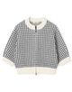 ギマコットンチェック ジップアップカーディガン