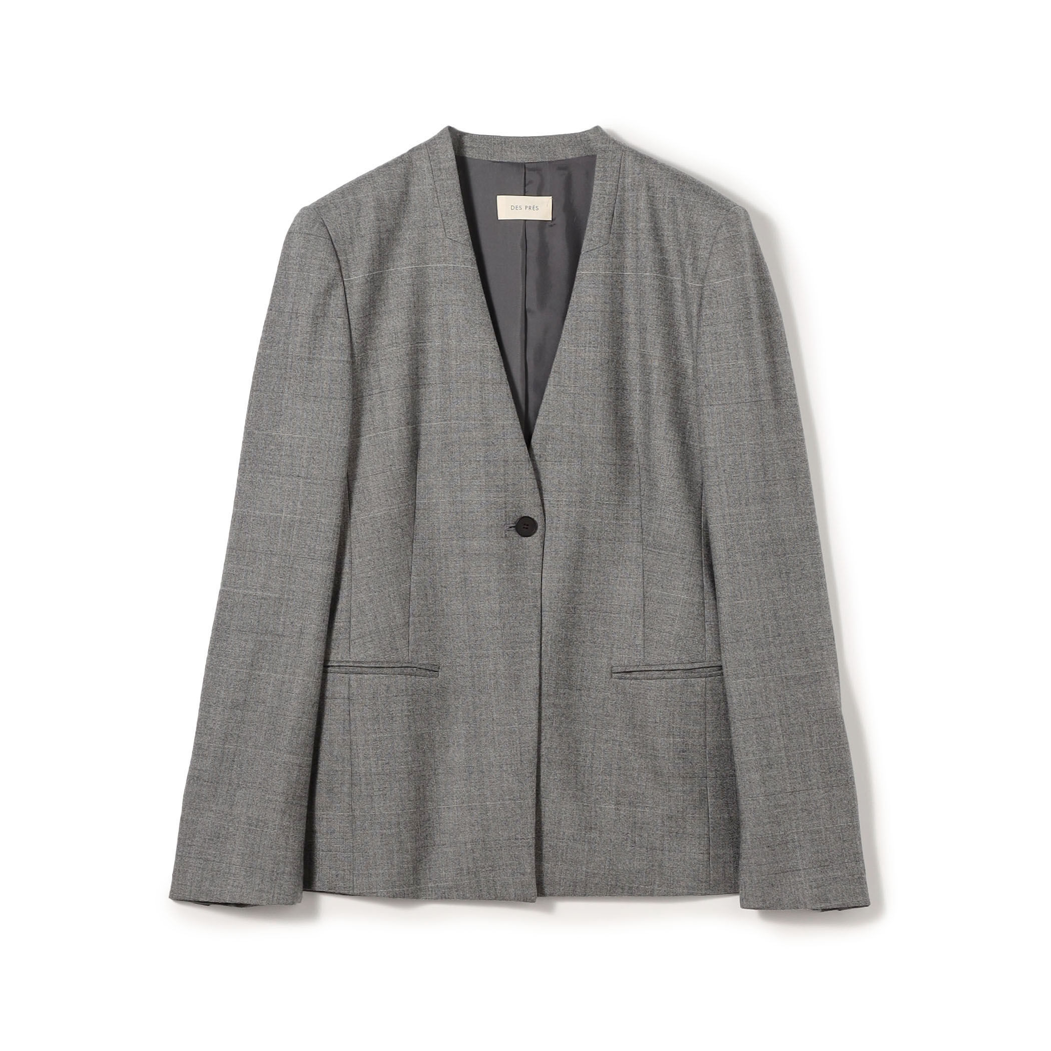 【美品】トゥモローランド デプレ　ノーカラージャケット　tommowland TOMORROWLAND｜パイルステッチ ノーカラージャケット | Rakuten