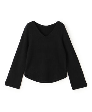 ベビーカシミヤ Vネックプルオーバー