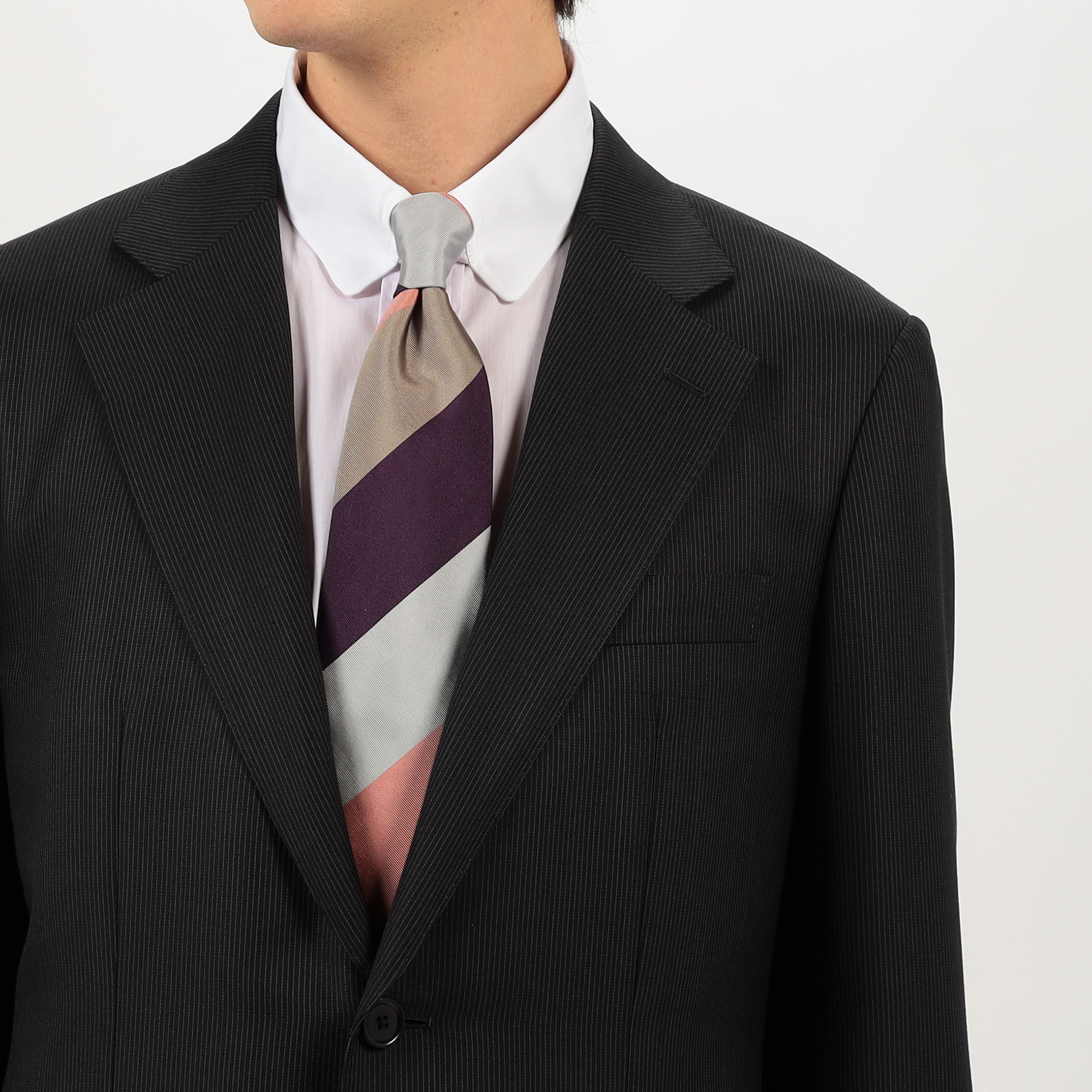 ウールシルク シングルブレステッド 2Bスーツ TRAVELLER+SILK E.Zegna