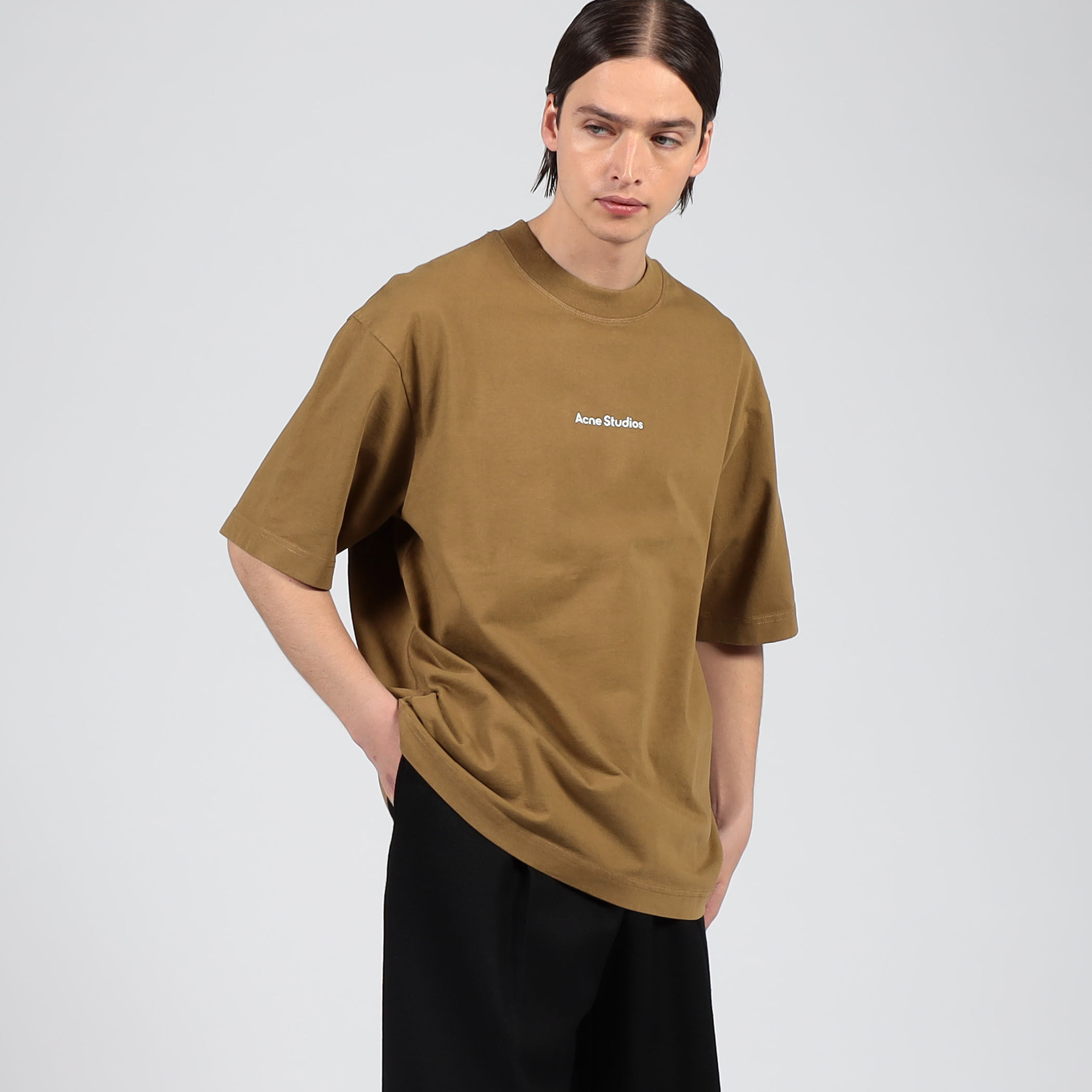 acne studios T シャツ Acne Studios ロゴ Tシャツ | ブラック | FARFETCH JP