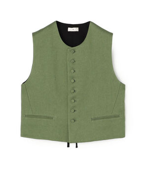 リネンツイル ショートジレ