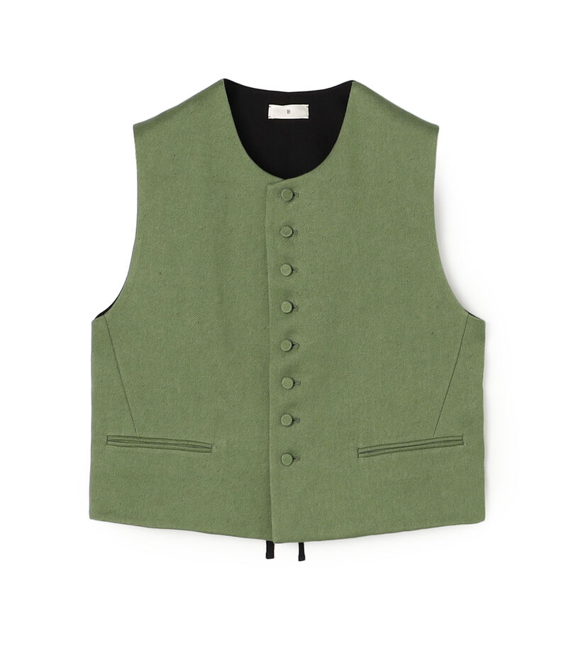 リネンツイル ショートジレ