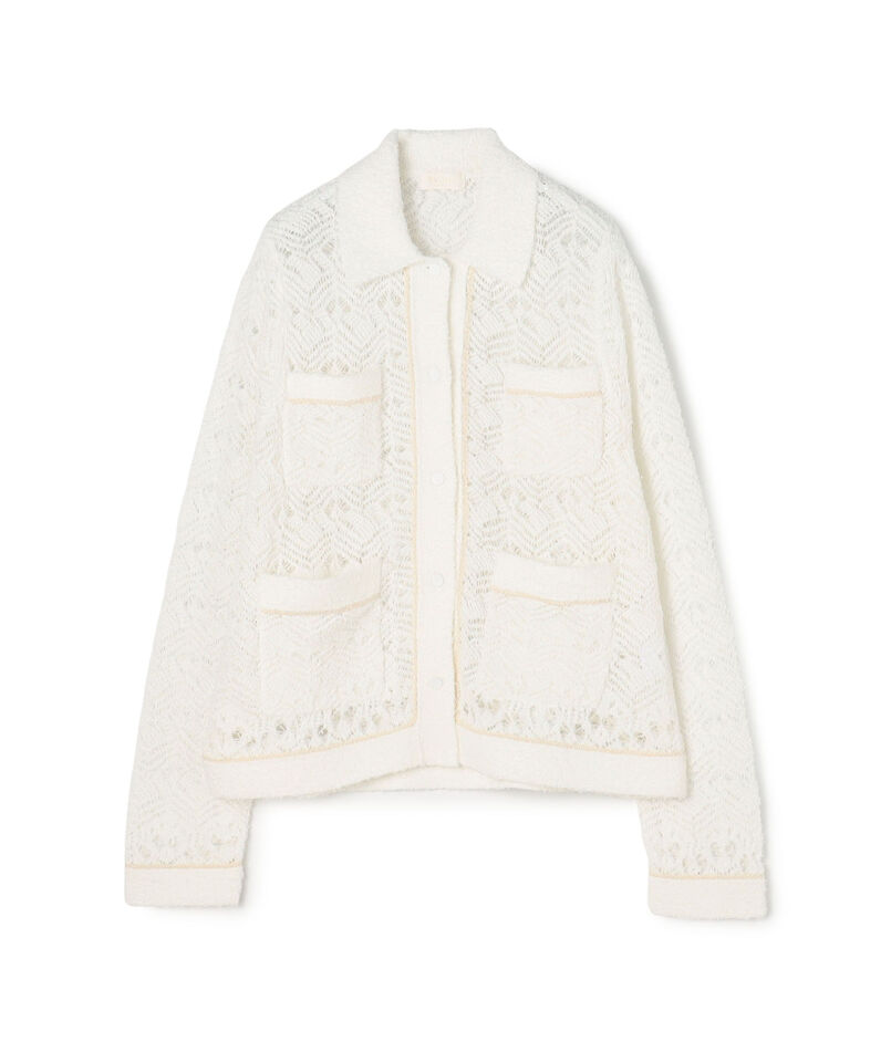 【WEB先行予約】コットンナイロンファンシーヤーン 4Pカーディガン