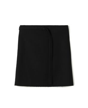 edition pourell モヘヤビンテージトロ ラップミニスカート