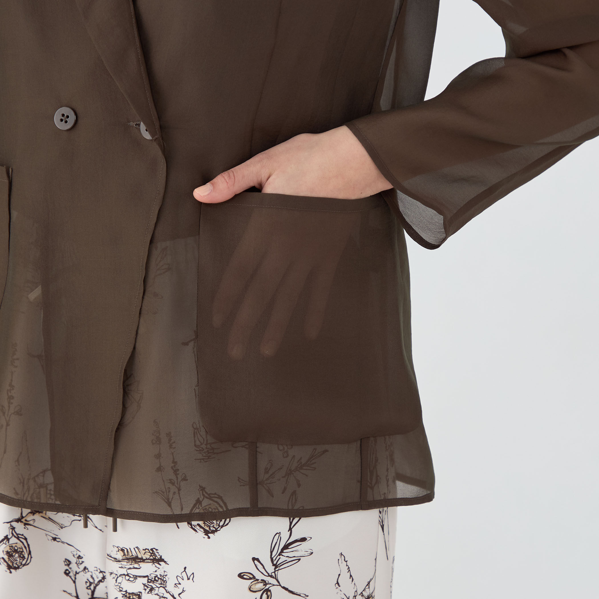 シアーオーガンジー シースルージャケット｜トゥモローランド 公式通販